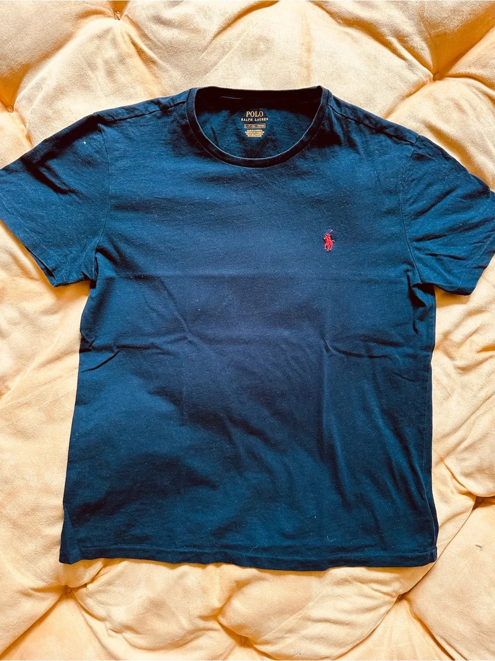 Polo by Ralph Lauren Navy Short Sleeve Tee with Red Pony Logo